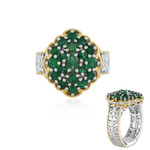 Anillo en plata con Esmeralda de Zambia (Gems en Vogue)