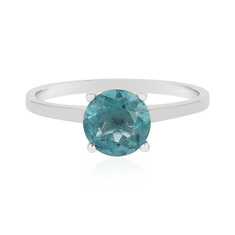 Belgian Teal Fluorite Silver Ring