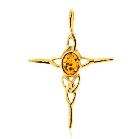 Baltischer Bernstein-Silberanhänger (dagen)