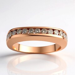 Anello in oro con Diamante Rose de France SI1 di Argyle