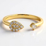 Anello in oro con Diamante SI1 (H) (CIRARI)