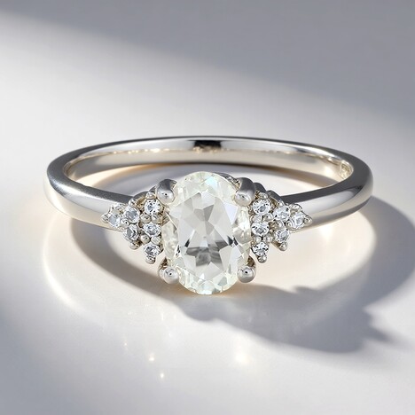 Anello in argento con Berillo Himalayano