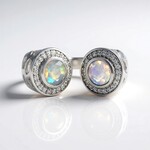 Anello in argento con Opale di Welo (Ornaments by de Melo)