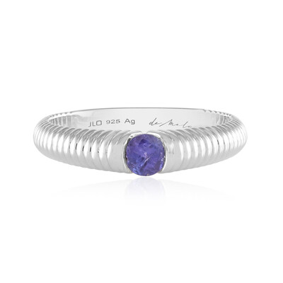 Zilveren ring met een tanzaniet (de Melo)