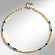 Collier en argent et Hématite dorée