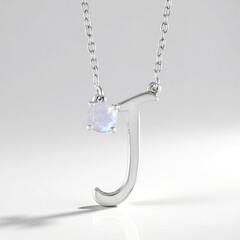 Collana in argento con Pietra di Luna Arcobaleno