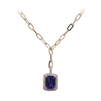 AAA-Tansanit-Goldcollier (CIRARI)