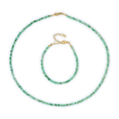 Brazilian Emerald Silver Set