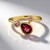 Anello in oro con Tormalina Rosa Brasiliana (KM by Juwelo)