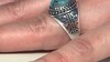 Bague en argent et Turquoise bleue de Mohavie (Jones Lee)