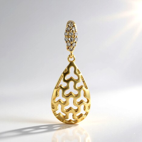 Ciondolo in argento con Diamante Champagne I2 (Ornaments by de Melo)