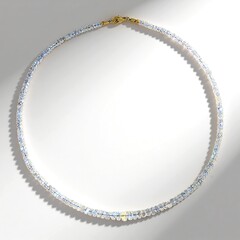 Collana in argento con Pietra di Luna Arcobaleno