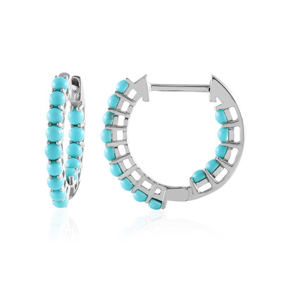 Boucles d'oreilles en argent et Turquoise Sleeping Beauty