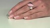 Zilveren ring met een roze opaal (de Melo Essence)