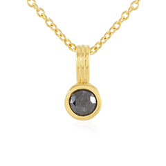 Collar en plata con Diamante negro