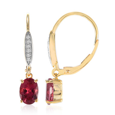 Orecchini in oro con Rubellite (Tenner Diniz)