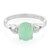 Zilveren ring met een keizerlijk chrysopraas