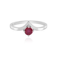 Anello in argento con Rubino del Madagascar