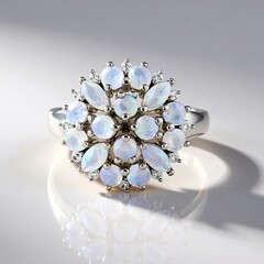 Anello in argento con Opale di Welo