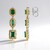 Orecchini in argento con Smeraldo Zambia (Gems en Vogue)