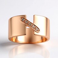 Anello in argento con Diamante Argyle Rose de France I1 (Annette)