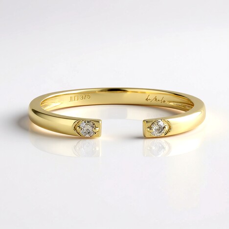 Anello in oro con Diamante Champagne I2 (de Melo Gold)