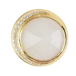 Zilveren hanger met een witte maansteen (MONOSONO COLLECTION)