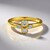 Anello in oro con Diamante IF (D) (Annette)