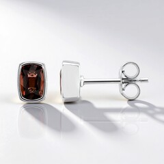 Orecchini in argento con Zircone Rosa