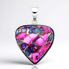 Ciondolo in argento con Mosaico turchese