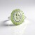 Anello in argento con Ametista Verde