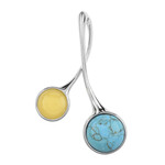 Edelstein-Silberanhänger (dagen)