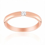 Bague en argent et Diamant SI1 (G) (Annette)