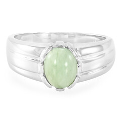 Bague pour homme en argent et Chrysoprase impériale