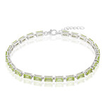 Bracciale in argento con Peridoto della Birmania