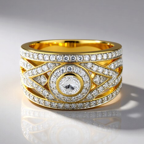 Anello in oro con Diamante SI1 (G) (Annette)