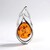 Ciondolo in argento con Ambra Baltica Cognac (dagen)