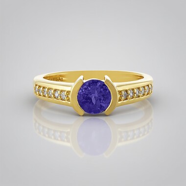 Bague en argent et Tanzanite