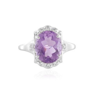 Lavendel-Amethyst-Silberring
