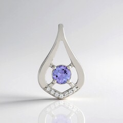 Ciondolo in argento con Tanzanite