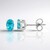 Orecchini in argento con Apatite Blu