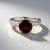 Anello in argento con Granato Mozambico