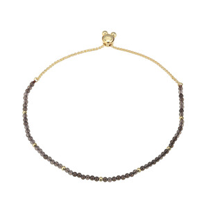 Bracciale in argento con Quarzo Fumè