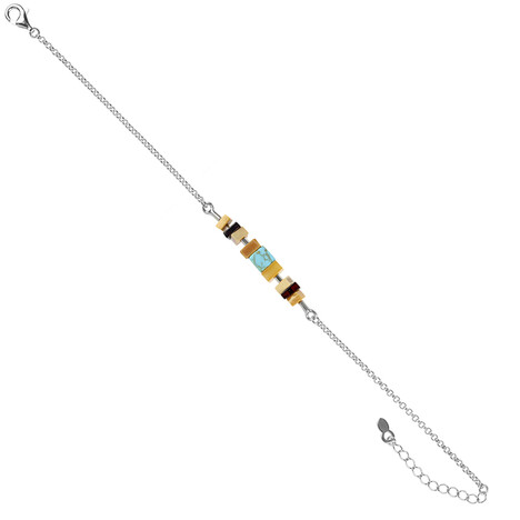 Edelstein-Silberarmband (dagen)