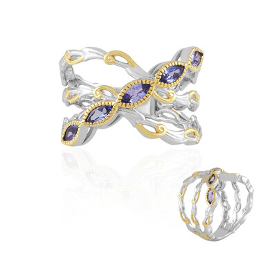 Anillo en plata con Tanzanita (Gems en Vogue)