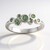 Anello in argento con Zaffiro Verde di Tuléar  (Pallanova)