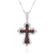 Indischer Granat-Silberhalskette (Dallas Prince Designs)