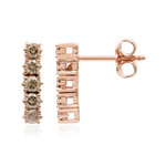 Orecchini in argento con Diamante Rose de France VS1 di Argyle (Annette)