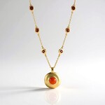 Collana in argento con Corniola (KM by Juwelo)