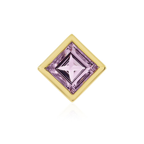 Zilveren hanger met een lavendel amethist (MONOSONO COLLECTION)